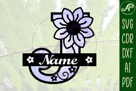 Download Letter J Flower Layer Monogram SVG File - Premium Resources
